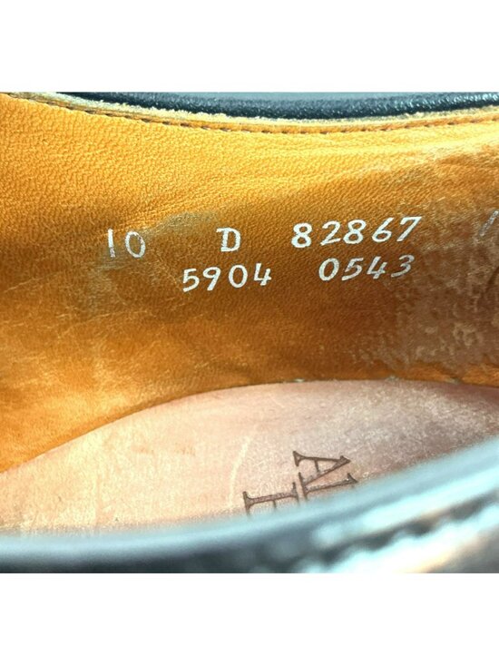 Allen Edmonds Hillcrest Leather Oxford Dress Shoes Mens 10 D Black Made In USA main image 12